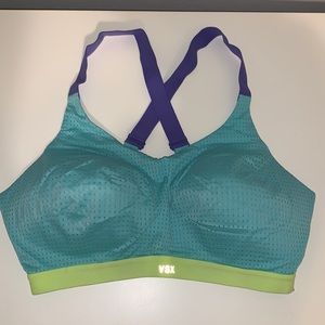 VSX Sport Blue Cross-Back Strap Sports Bra